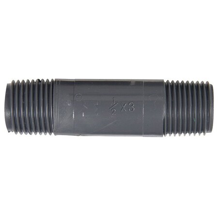 B & K B&K Schedule 80 1/2 in. MIP X 1/2 in. D MIP PVC 3 in. Nipple 1 pk 403-030